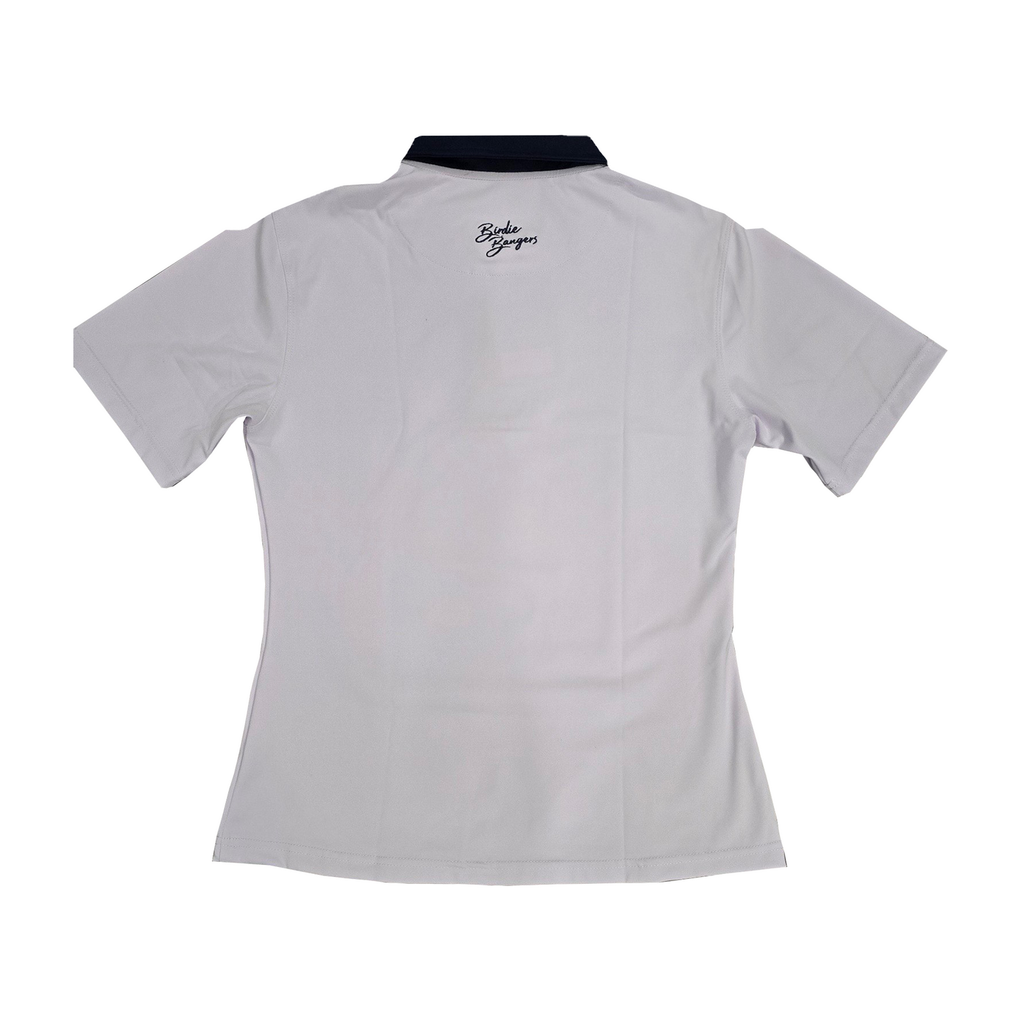 Women's Gray and Black Polo
