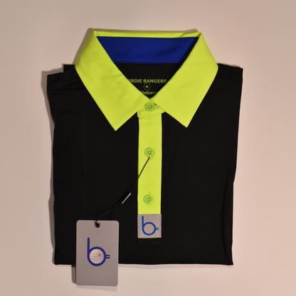 Triple B Polo Black/Neon Yellow
